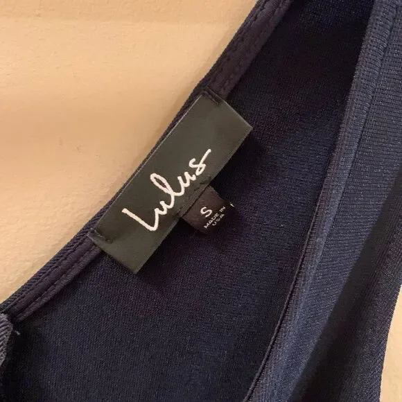 NWT Lulu’s Royal Blue Fit & Flare Dress - Picture 6 of 7